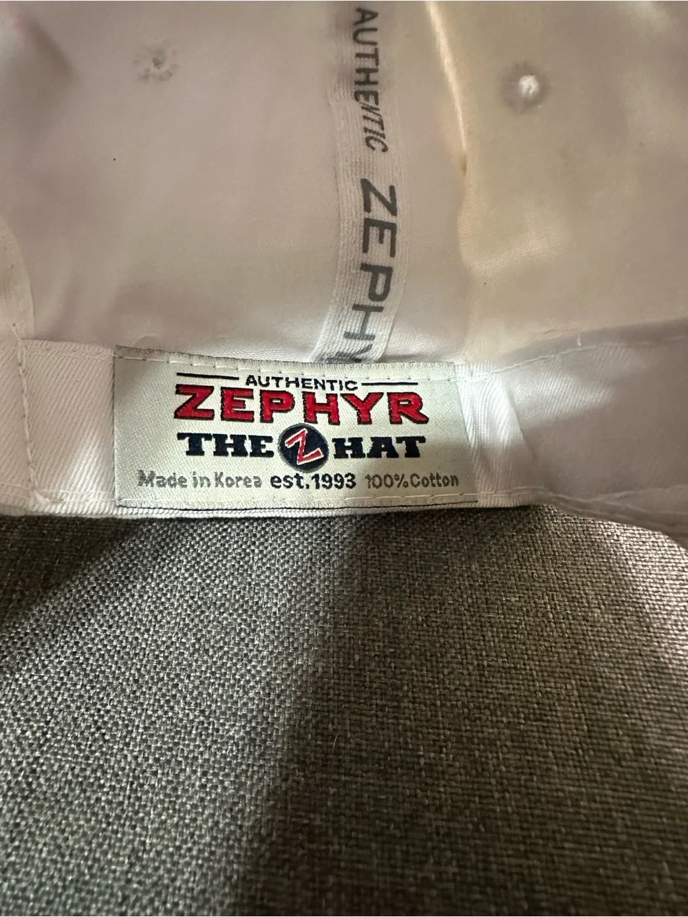 Zephyr White 'Noles' Embroidered Baseball Cap with Garnet Logo